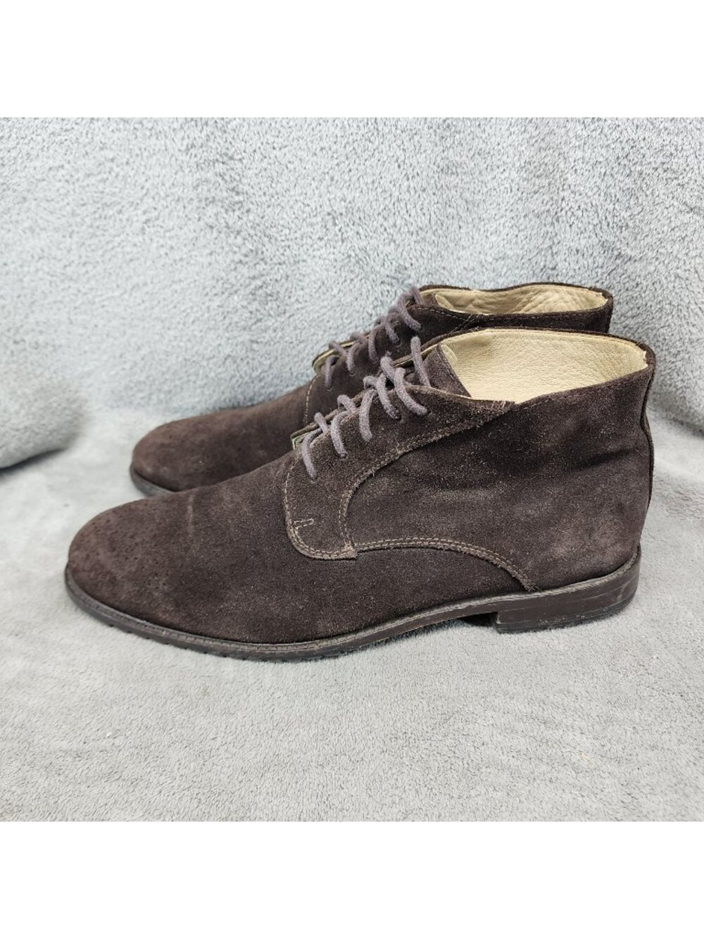 Martin Dingman Shoes Mens Size 11.5 Brown Suede Lace Up Chukka Boots *Read*